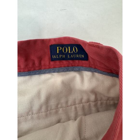 Ralph Lauren 9" Classic Fit Shorts Nantucket Red Preppy 100% Cotton Size 35 * 9 - Picture 6 of 9
